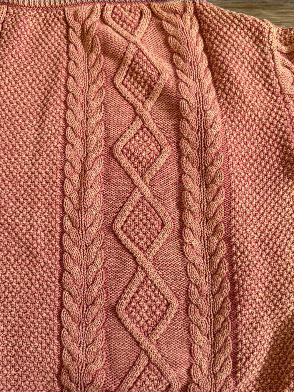 CALLAHAN Revolve Women's Pink Cable Knit Sweater - Boatneck - Size XS - Picture 4 of 9